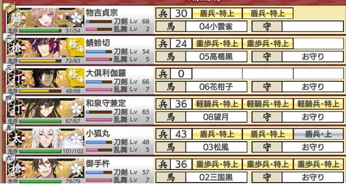 7-3ボス攻略直後（極槍2極脇差1極打刀2極太刀1）.jpg