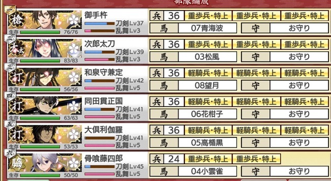 極脇差1極打刀3極大太刀1極槍1　出陣前.JPG
