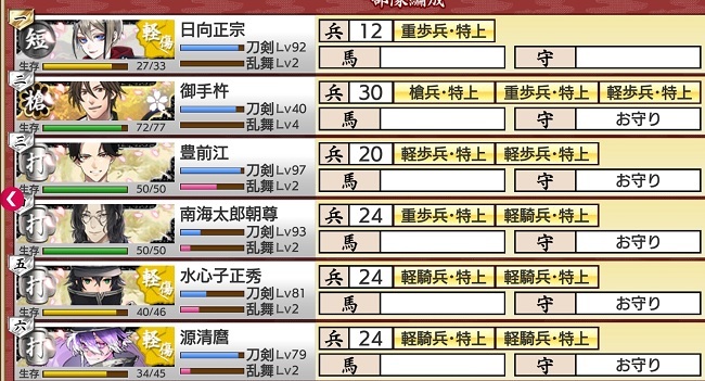 短刀1打刀4極槍1　２巡するがボス勝利A.jpg